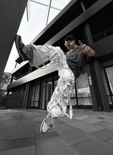 Acid Wash Drop Sleeved Tee