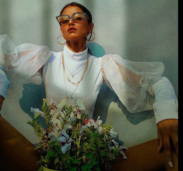 Dutchess Puffed Sleeves Top Tops Burger Bae XS White 