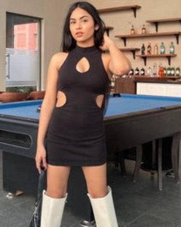 Euphoria Dress (Black) - BurgerBae