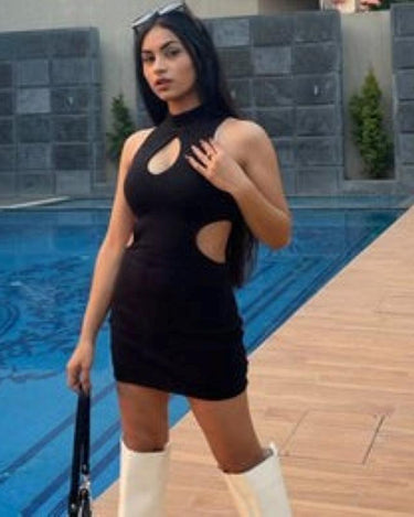 Euphoria Dress (Black) - BurgerBae