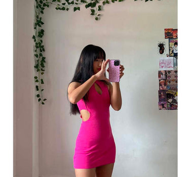 Euphoria Dress (Hot Pink) - BurgerBae
