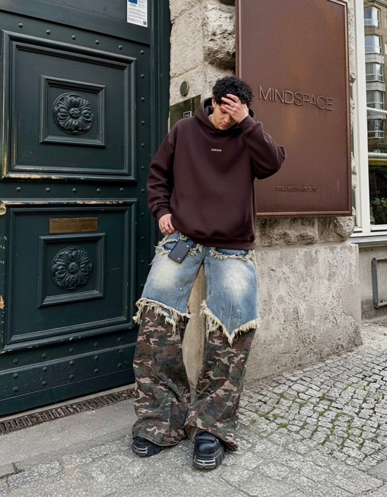 Brown Rba The Burger Bae Hoodie- Espresso Brown (Without Draws) – BurgerBae