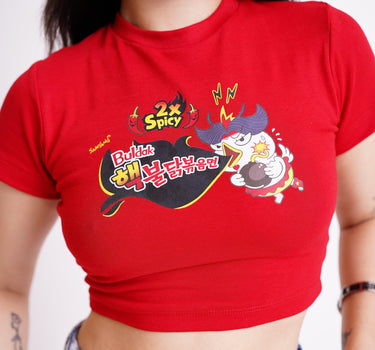 Extreme Buldak Ramen Baby Tee (T-shirt) Tops Burger Bae 