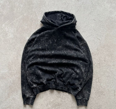 Faded Venta  Black Acid wash Hoodie