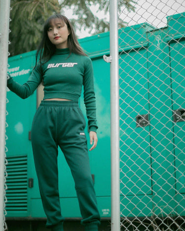 Fast Logo Burger Turtleneck Turtle-Necks Burger Bae 