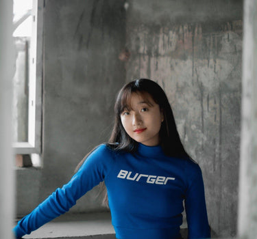 Fast Logo Burger Turtleneck Turtle-Necks Burger Bae 