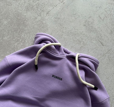 Ye Burger Logo Heavyweight Baggy Hoodie For Men