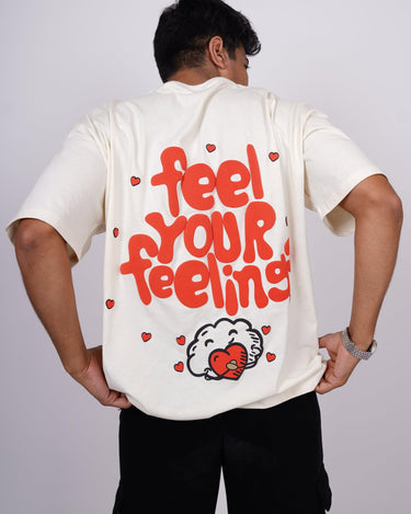Feel Your Feelings Drop-Sleeved Tee (T-shirt) For Men - BurgerBae
