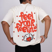 Feel Your Feelings Drop-Sleeved Tee (T-shirt) For Men - BurgerBae