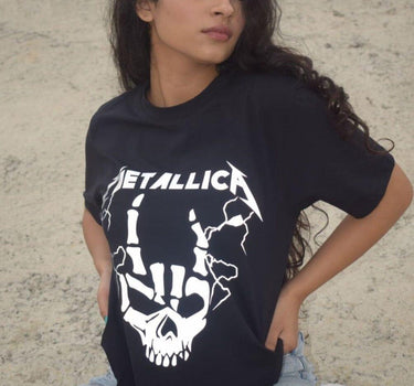 Fuck-Skull Metallica Reflective Tee (T-shirt) T-shirt Burger Bae 