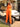 Gathered Jogger/Tracks Tracks Burger Bae XS Bright Orange 