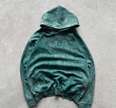 Green Ocean Acid Wash Hoodie