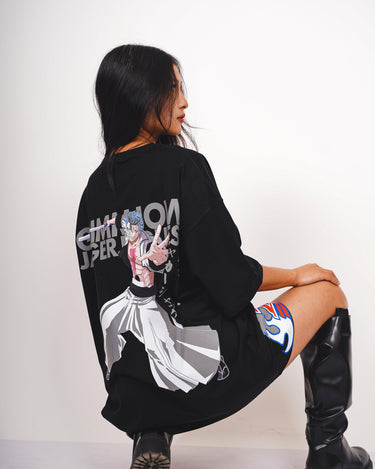 GRIMMJOW Drop-Sleeved Unisex Tee (Bleach Collection Oversized T-shirt) - BurgerBae