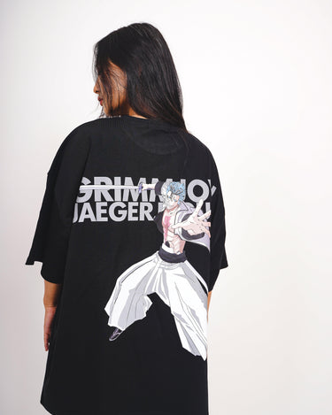 GRIMMJOW Drop-Sleeved Unisex Tee (Bleach Collection Oversized T-shirt) - BurgerBae