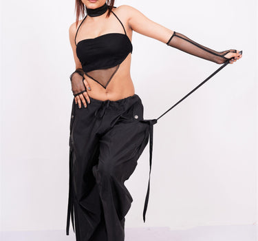 Halter Neck Berlin Top (with Sleeves) - BurgerBae