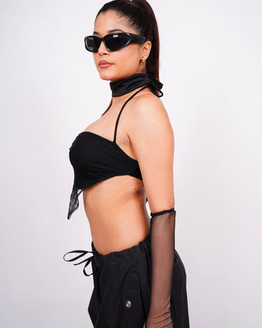 Halter Neck Berlin Top (with Sleeves) - BurgerBae