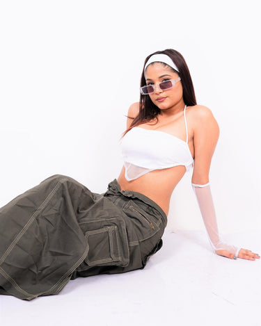 Halter Neck Berlin Top (with Sleeves) - BurgerBae