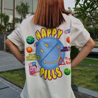 Happy Pills Oversized Tee (T-shirt) Oversized T-shirt Burger Bae 