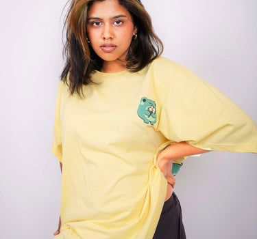 Hey It's Ok - Drop-Sleeved Tee (T-shirt) - BurgerBae