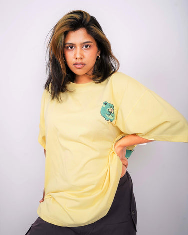 Hey It's Ok - Drop-Sleeved Tee (T-shirt) - BurgerBae