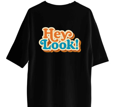 Hey Look : Burger Bae Oversized  Tee For Men and Women