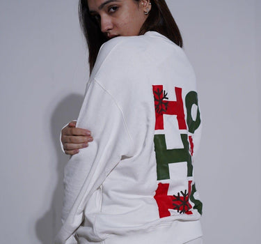 HO HO HO Baggy Sweatshirt Sweatshirt Burger Bae 