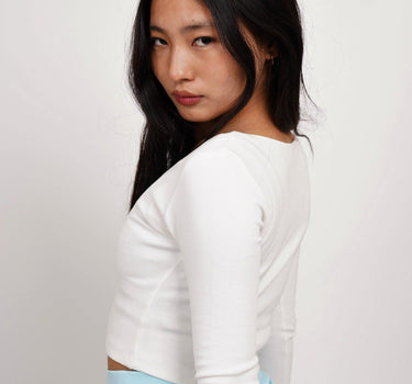 Holly Blue Butterfly Y2K Top - BurgerBae