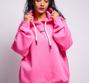 Bubblegum Pink : Ye Heavyweight Baggy Hoodie For Men and Women