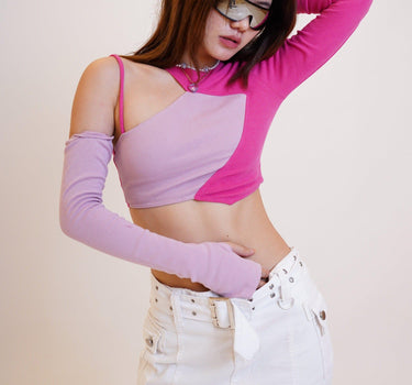 Hot Pink Natalia Top Tops Burger Bae 
