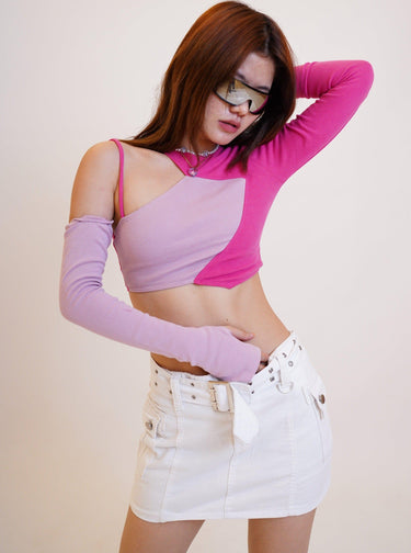 Hot Pink Natalia Top Tops Burger Bae 