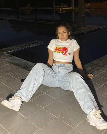 Hot Stuff Baby Tee (T-shirt) Tops Burger Bae 