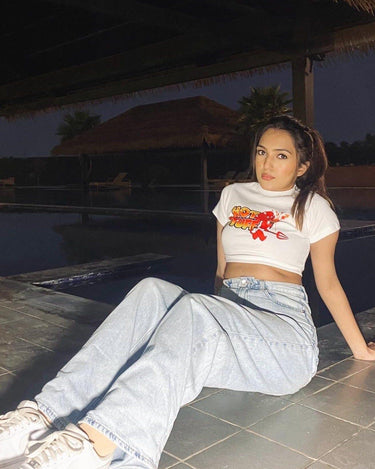 Hot Stuff Baby Tee (T-shirt) Tops Burger Bae 