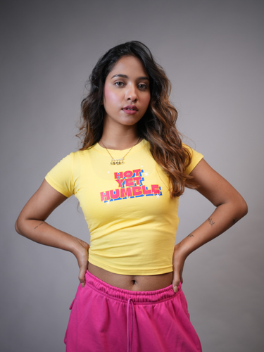Hot Yet Humble it Girl Baby tee for Women