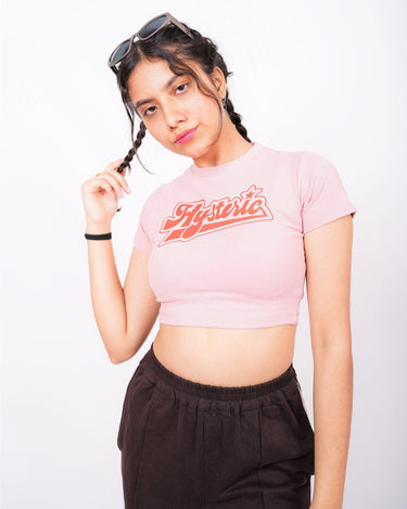 Hysteric - Burger Bae Round Neck Crop Baby Tee - BurgerBae