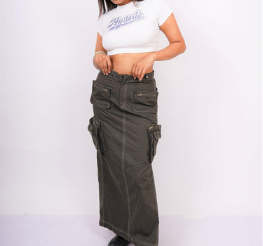 Hysteric - Burger Bae Round Neck Crop Baby Tee - BurgerBae