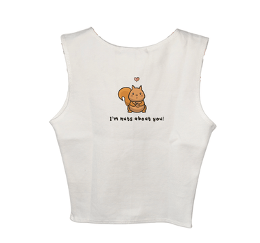 I'm Nuts About You Rachel Tank- Burger Bae Sleeveless Tank Top - BurgerBae