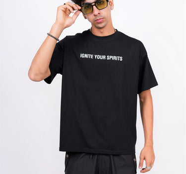 Ignite Your Spirit Drop-Sleeved Tee (T-shirt) - BurgerBae