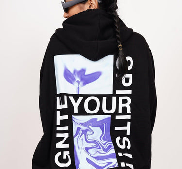 Ignite Your Spirits Hoodie Hoodies Burger Bae 