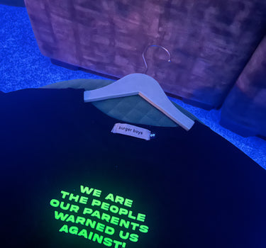 We Are The People : Green Glow Drop:Sleeved  Tee For Men and Women