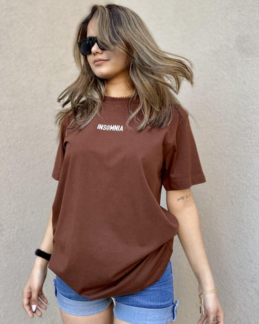 Insomnia Oversized Tee (T-shirt) Oversized T-shirt Burger Bae FreeSize Coffee Brown 
