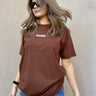 Insomnia Oversized Tee (T-shirt) Oversized T-shirt Burger Bae FreeSize Coffee Brown 