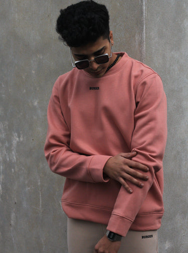 Irish Sweat Set For Men Co-ord set Burger Bae S Salmon-Black 