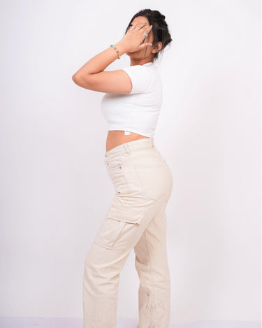 It's late - Burger Bae Round Neck Crop Baby Tee - BurgerBae