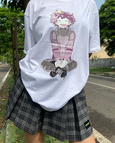 Izuku Midoriya-My Hero Academia Oversized Tee (T-shirt) Oversized T-shirt Burger Bae FreeSize White 