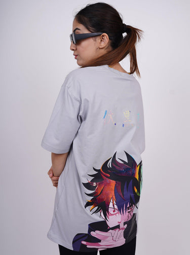 Jujutsu Kaisen: Megumi Fushiguro Drop-Sleeved Tee (T-shirt) - BurgerBae