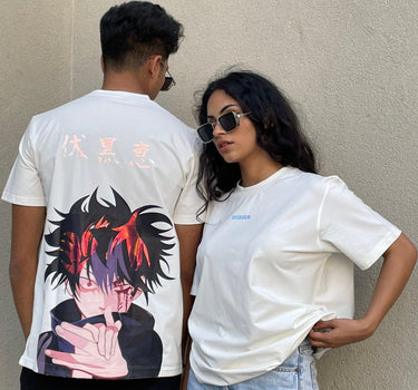 Jujutsu Kaisen: Megumi Fushiguro Oversized Tee (T-shirt) Oversized T-shirt Burger Bae 
