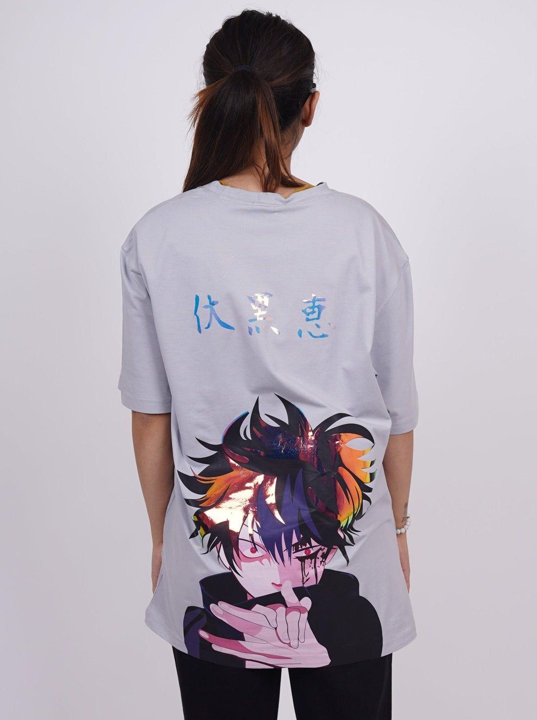 Jujutsu Kaisen: Megumi Fushiguro Drop-Sleeved Tee (T-shirt) - BurgerBae
