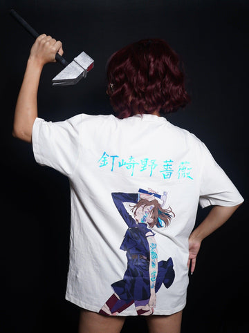 Jujutsu Kaisen: Nobara Kugisaki Oversized Tee (T-shirt) Oversized T-shirt Burger Bae FreeSize White 