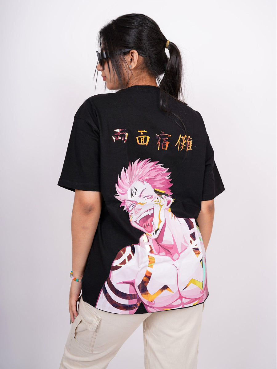 Jujutsu Kaisen: Ryomen Sakuna Drop-Sleeved Tee (T-shirt) - BurgerBae
