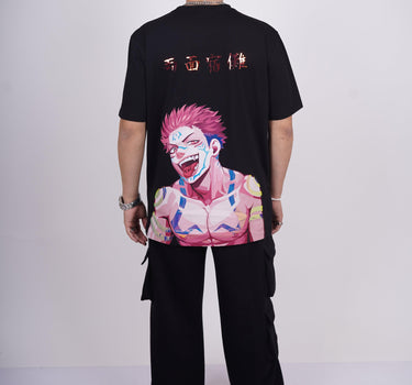 Jujutsu Kaisen: Ryomen Sakuna Drop-Sleeved Tee (T-shirt) For men - BurgerBae